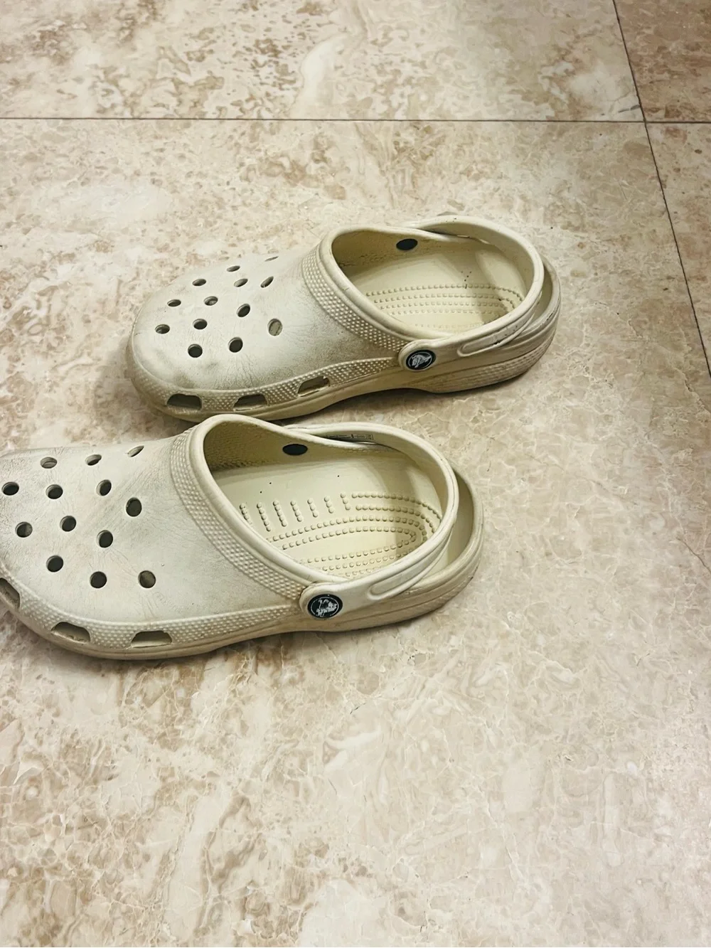 Kids Lightweight Cream Slip-On Clog